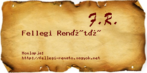 Fellegi Renátó névjegykártya